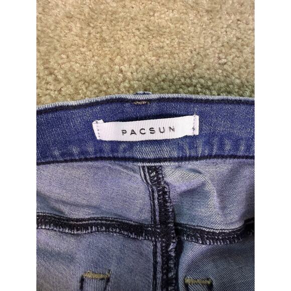 PACSUN Womens Size 24 Jeans Mid Rise Ankle Jegging Size 24 Raw Hem Stretch D878 - Picture 6 of 13